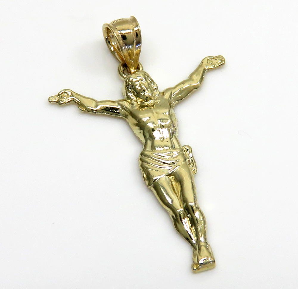 10k Yellow Gold Small Hanging Jesus Charm