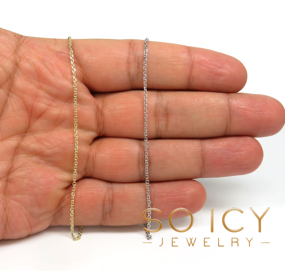 Buy 14k Yellow Gold Solid Box Link Chain 16-22 Inch 2.5mm Online at SO ICY  JEWELRY