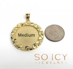 10k yellow gold nugget small-large picture pendant