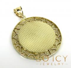 10k yellow gold nugget small-large picture pendant