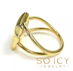 14k solid gold large star ring 