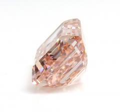 Fancy pink lab grown emerald cut diamond 10.03ct