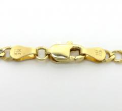 14k yellow gold solid figaro link chain 18-24 inch 3.50mm