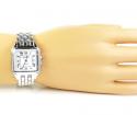 Ladies 14k white gold geneve automatic watch 