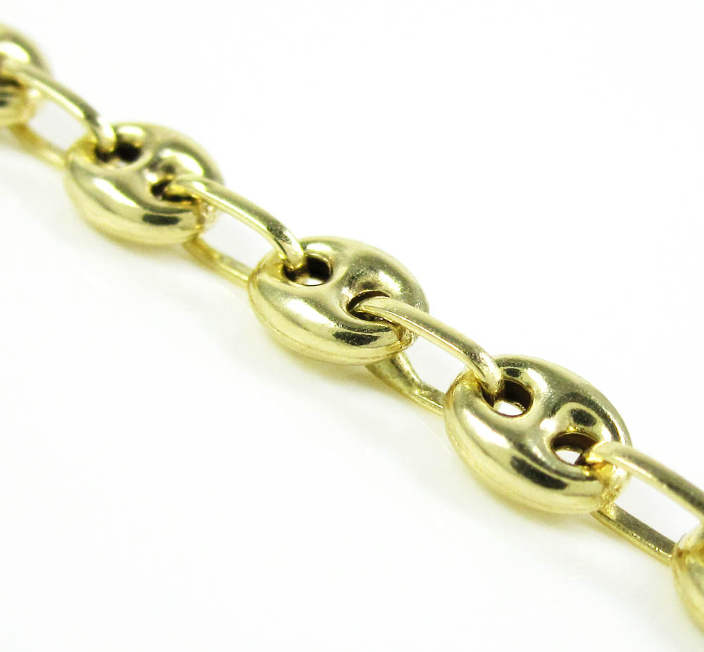 14k Yellow Gold 4mm 'Gucci Style' Anchor Link Chain 20