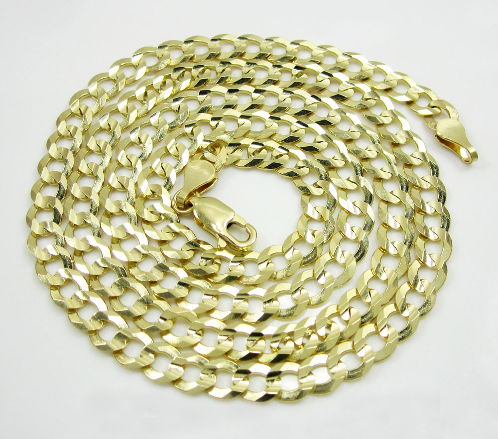 Buy 10k Yellow Gold Cuban Chain 18-30 Inch 4.5mm Online at SO ICY JEWELRY