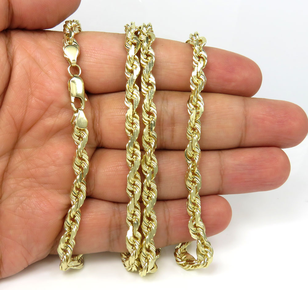 Buy 10k Yellow Gold Solid Rope Chain 20 