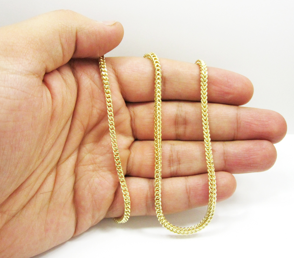7mm 14k Gold plated Stainless Steel Bevel Cuban Chain