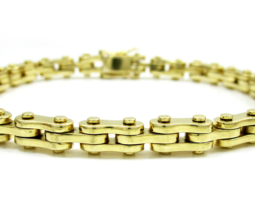 gold bicycle chain