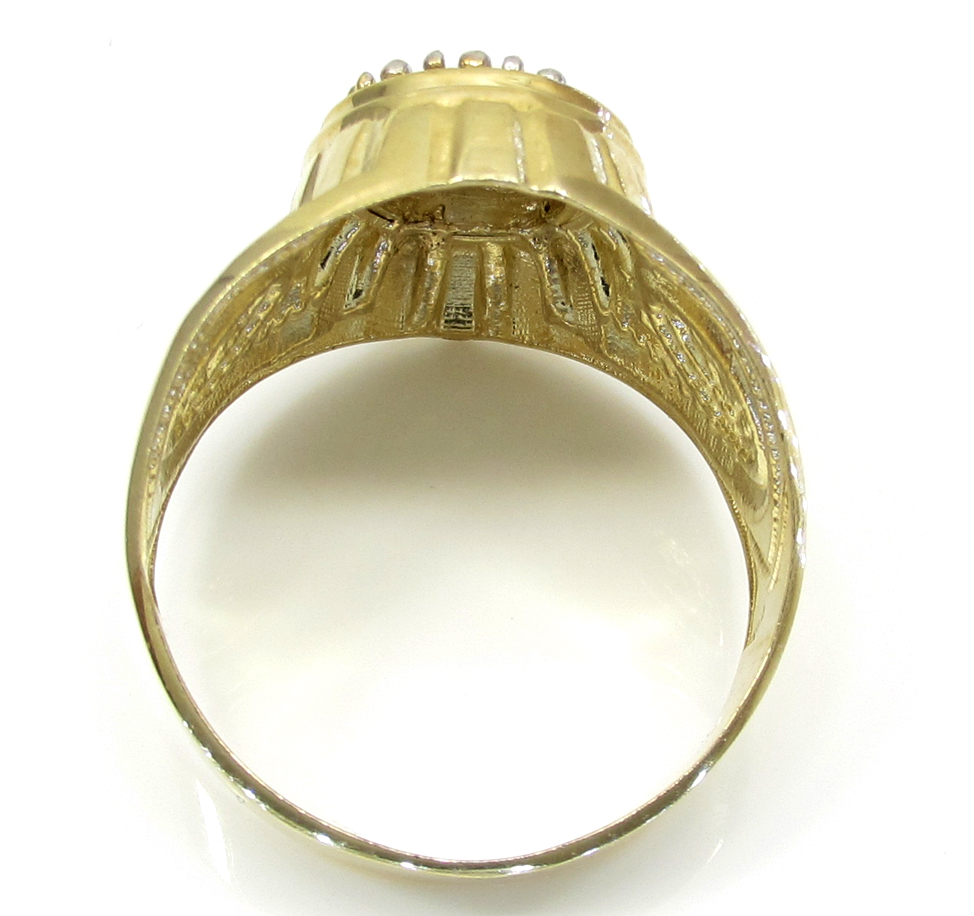 Buy 10k Yellow Gold Cz Virgin Mary Ring 1.50ct Online at SO ICY JEWELRY