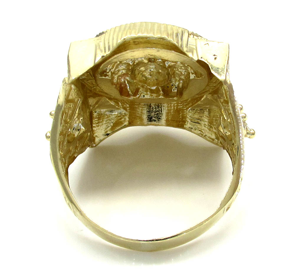 Buy 10k Yellow Gold Large Medusa Head Ring .20ct Online at SO ICY JEWELRY