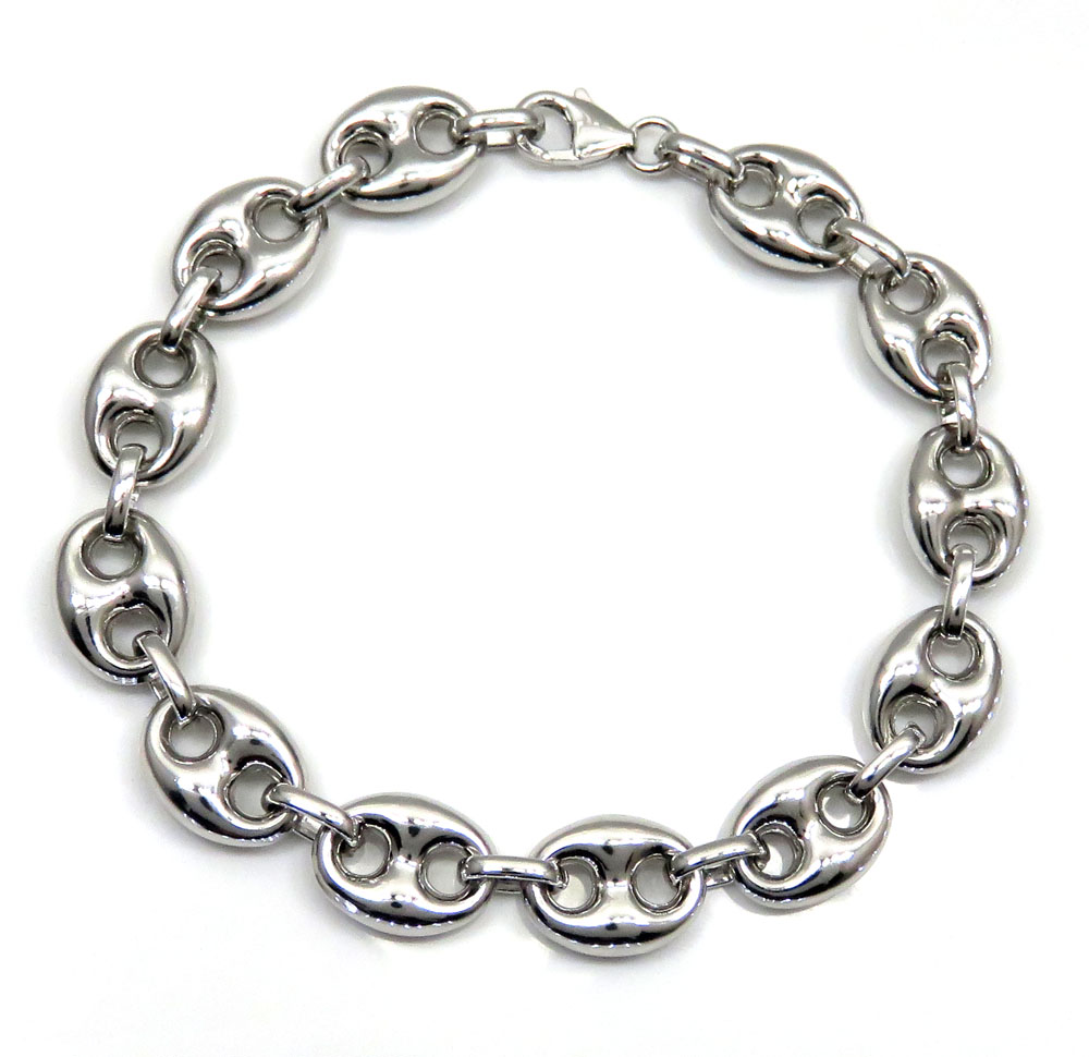 Buy .925 Silver Gucci Puff Bracelet 9 Inch 12mm Online at SO ICY JEWELRY