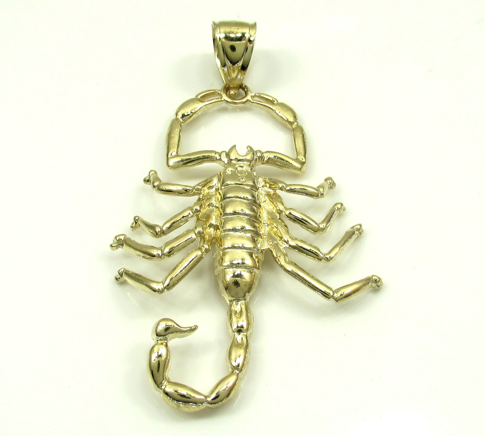 Buy 10k Yellow Gold Scorpion Pendant Online at SO ICY JEWELRY