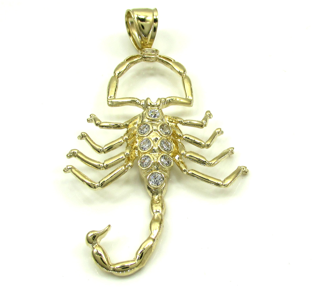 Buy 10k Yellow Gold Scorpion Pendant Online at SO ICY JEWELRY