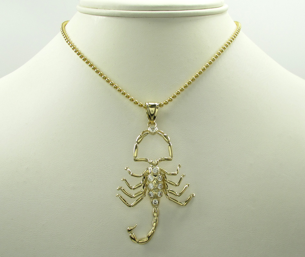 Buy 10k Yellow Gold Scorpion Pendant Online at SO ICY JEWELRY