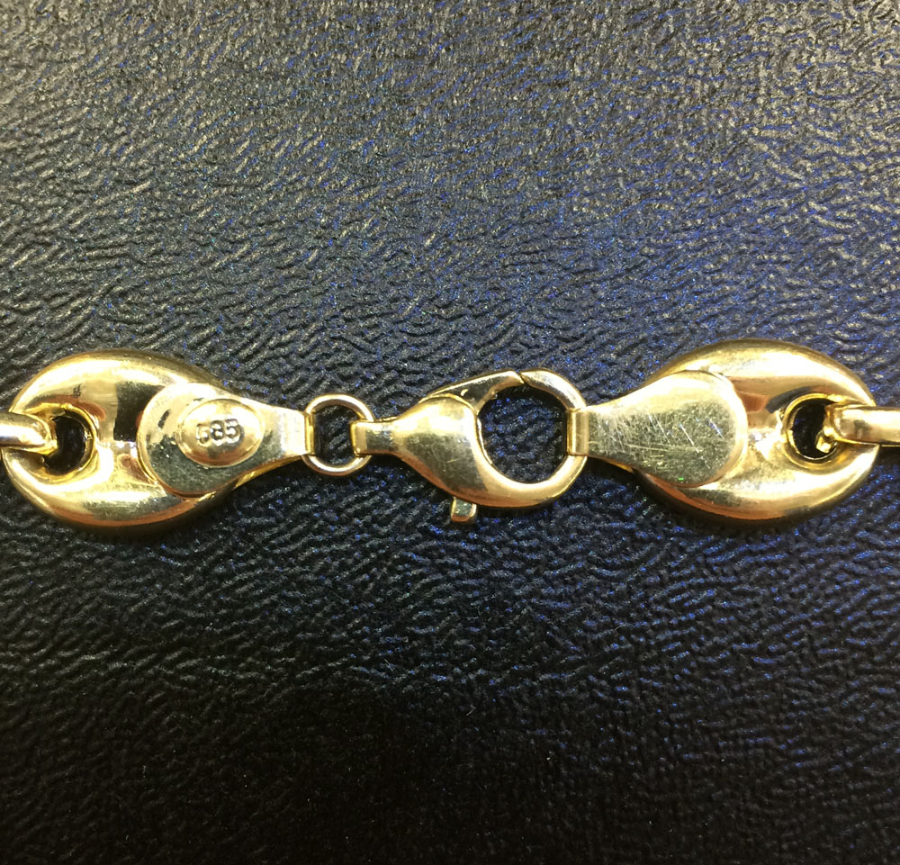 14K Gold Diamond Gucci Puff Link Bracelet 13 ctw – Avianne Jewelers