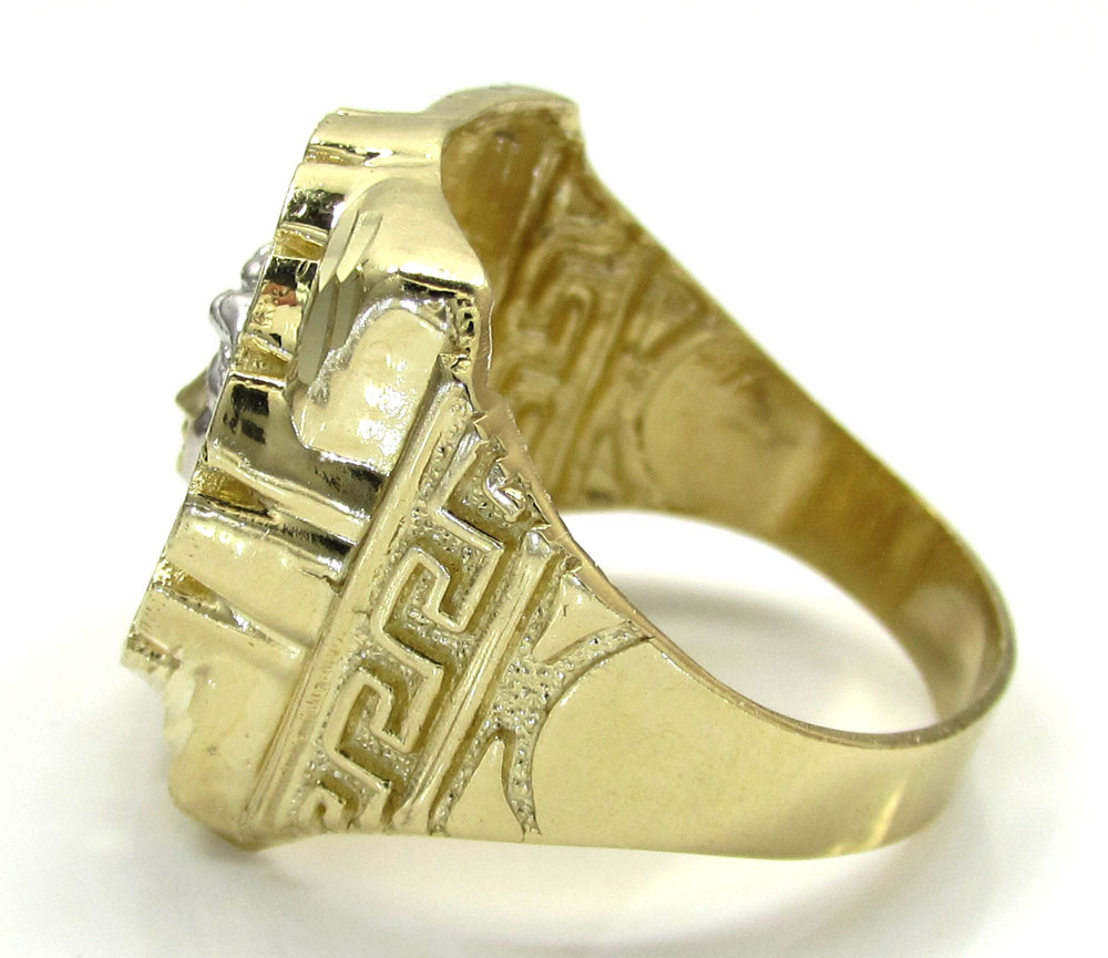 Buy 10k Yellow Gold Medusa Ring 8 Gram Online at SO ICY JEWELRY