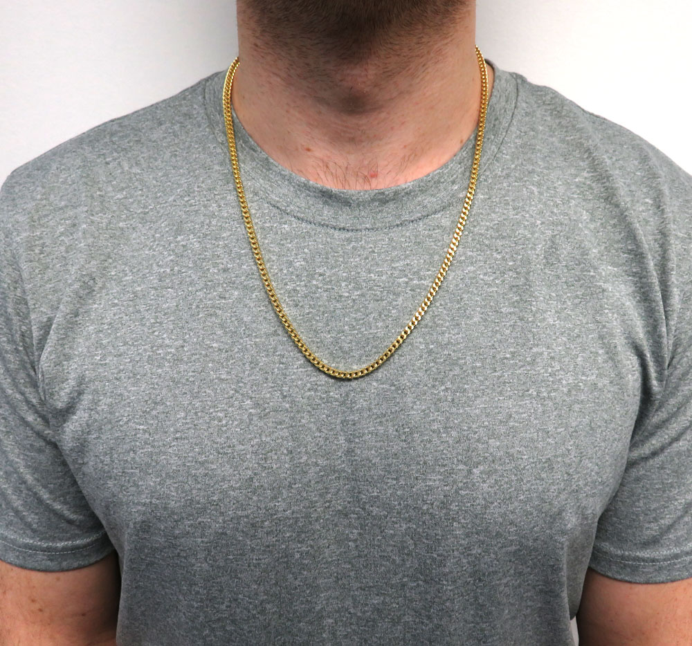Icebox - 3.5MM Rope 14k Solid Gold Chain
