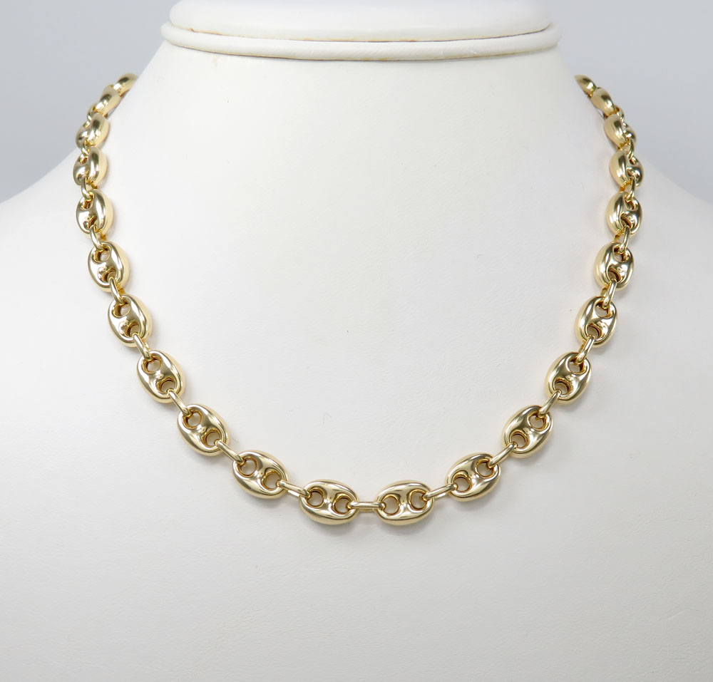 Buy 14k Yellow Gold Gucci Puff Link Chain 20-26 Inches 8.00mm Online at ...