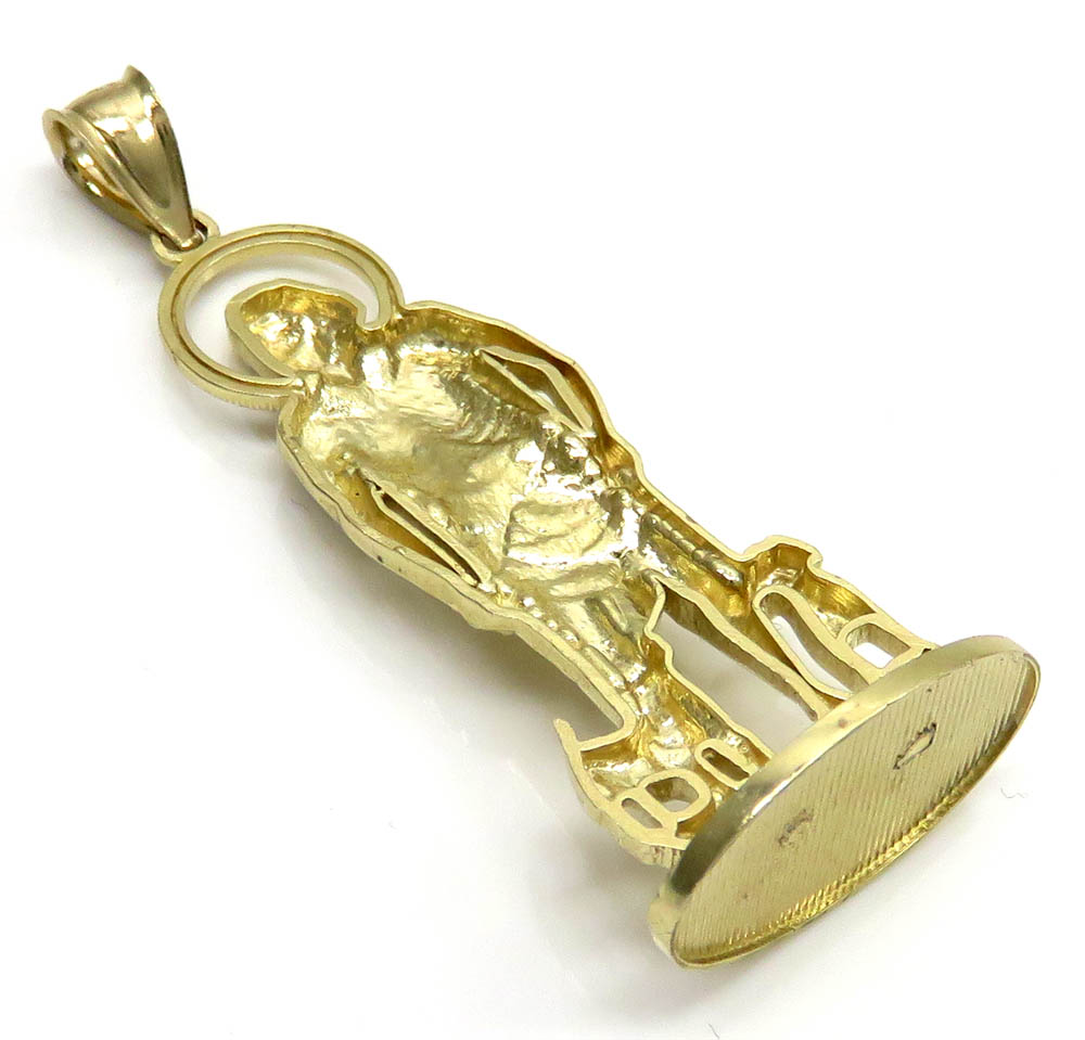 saint lazarus silver pendant