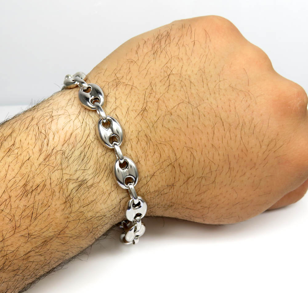 Buy .925 Silver Gucci Puff Bracelet 8 Inch 11mm Online at SO ICY JEWELRY