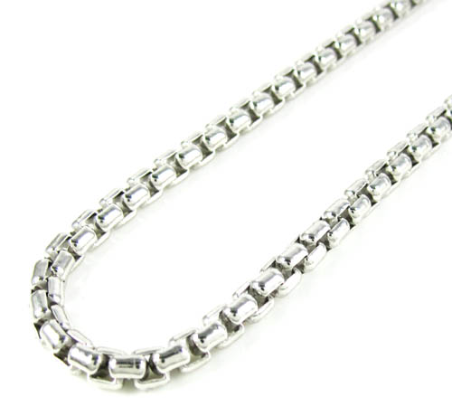925 Sterling Silver 2mm Round Box Link Chain Necklace 16-24 for Women &  Men