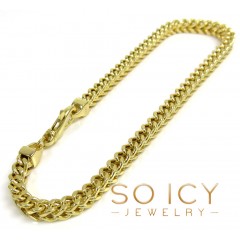 14k Yellow Gold Franco Link Bracelet 8
