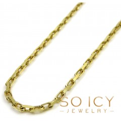 10k Yellow Gold Solid Thick Cable Box Link Chain 18-24