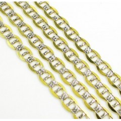 10k Yellow Gold Diamond Cut Mariner Link Chain 18-26 Inch 4mm