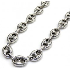 influenza Ambassadør Forbipasserende Puffed Gucci Style Silver Chain. Up to 36 inches long.