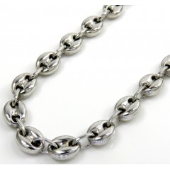 14k White Gold Gucci Link Chain 20-26 Inches 5.10mm 
