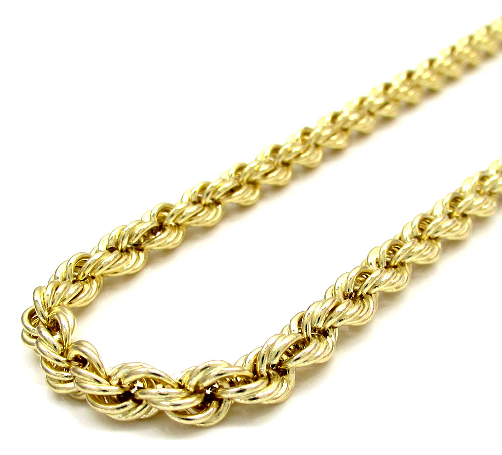 10k Yellow Gold Super Thick Reversible Two Tone Miami Chain 30 Inch 15.4mm
