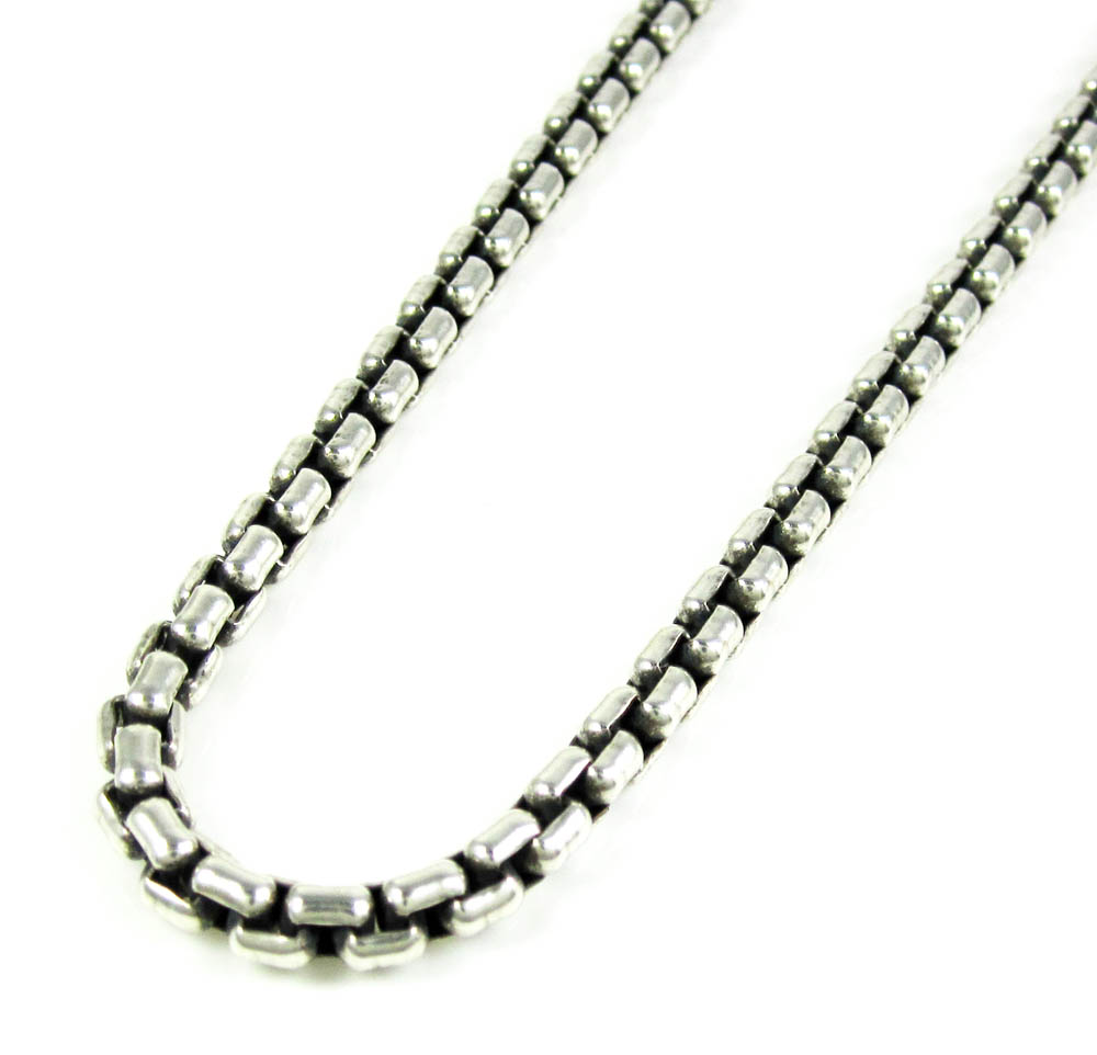 Buy 925 Sterling Silver Box Link Chain 30 Inch 4mm Online at SO