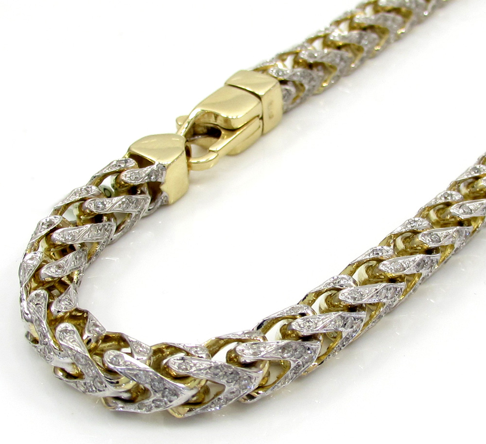 Buy 10k Yellow Gold Two Tone Fully Iced 