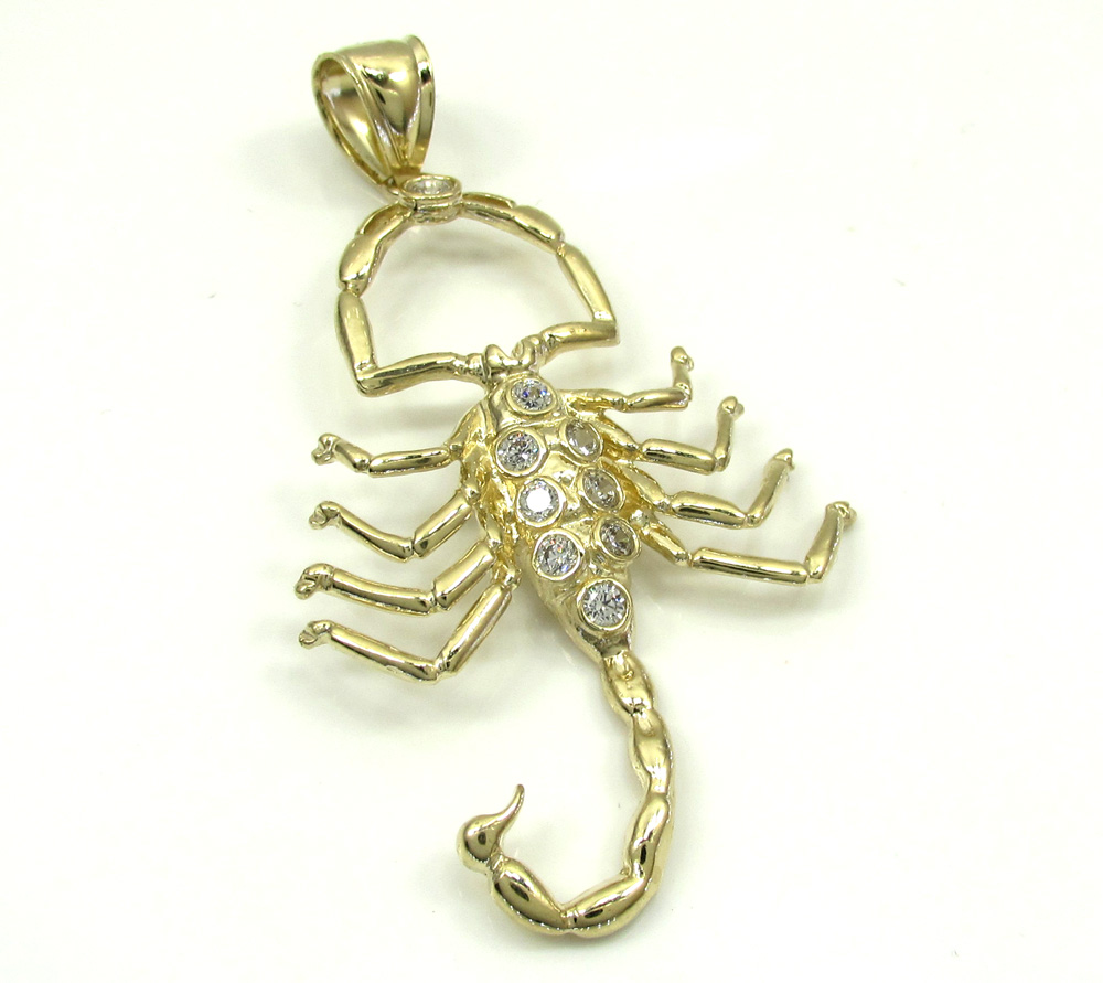 Buy 10k Yellow Gold Scorpion Pendant Online at SO ICY JEWELRY