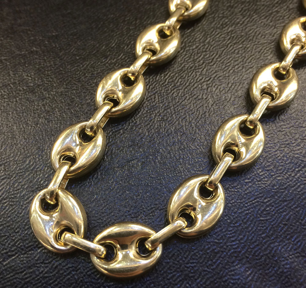 gucci 14k gold necklace