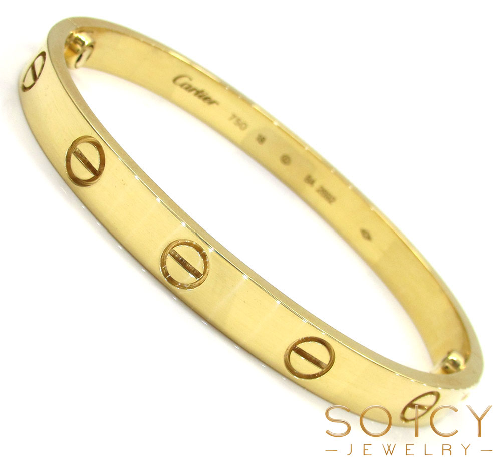 Buy 18k Yellow Gold Bangle Bracelet 18cm Online at SO ICY JEWELRY