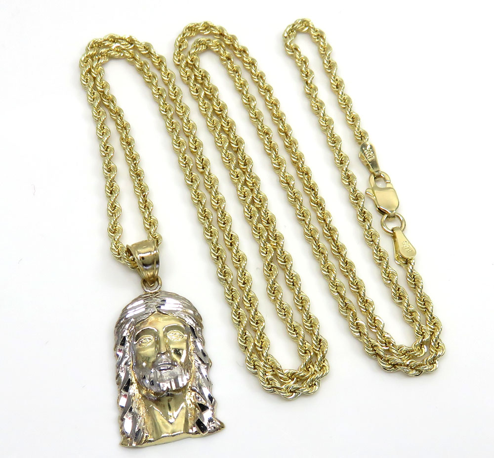 Buy 10k Yellow Gold Small Jesus Pendant 